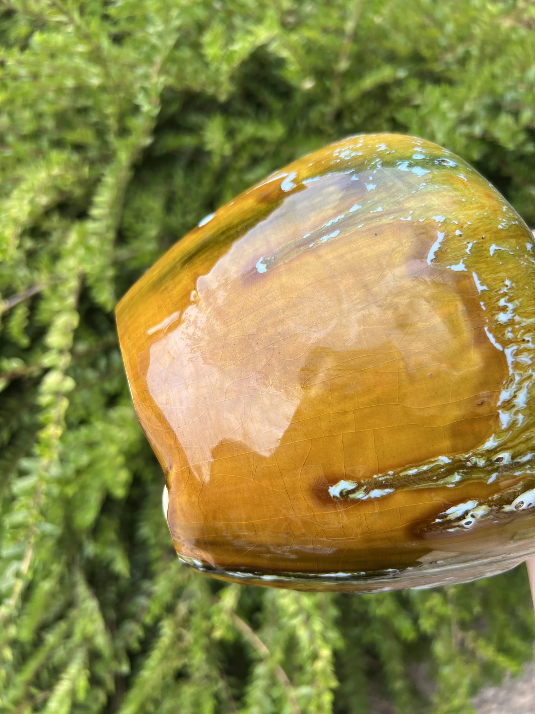 🍯 Antieke vintage geëmailleerde baksteenkruik rustieke handgemaakte decoratie 25,5 cm – photo 13
